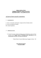 LDO Será debatida e votada nesta segunda-feira (17)