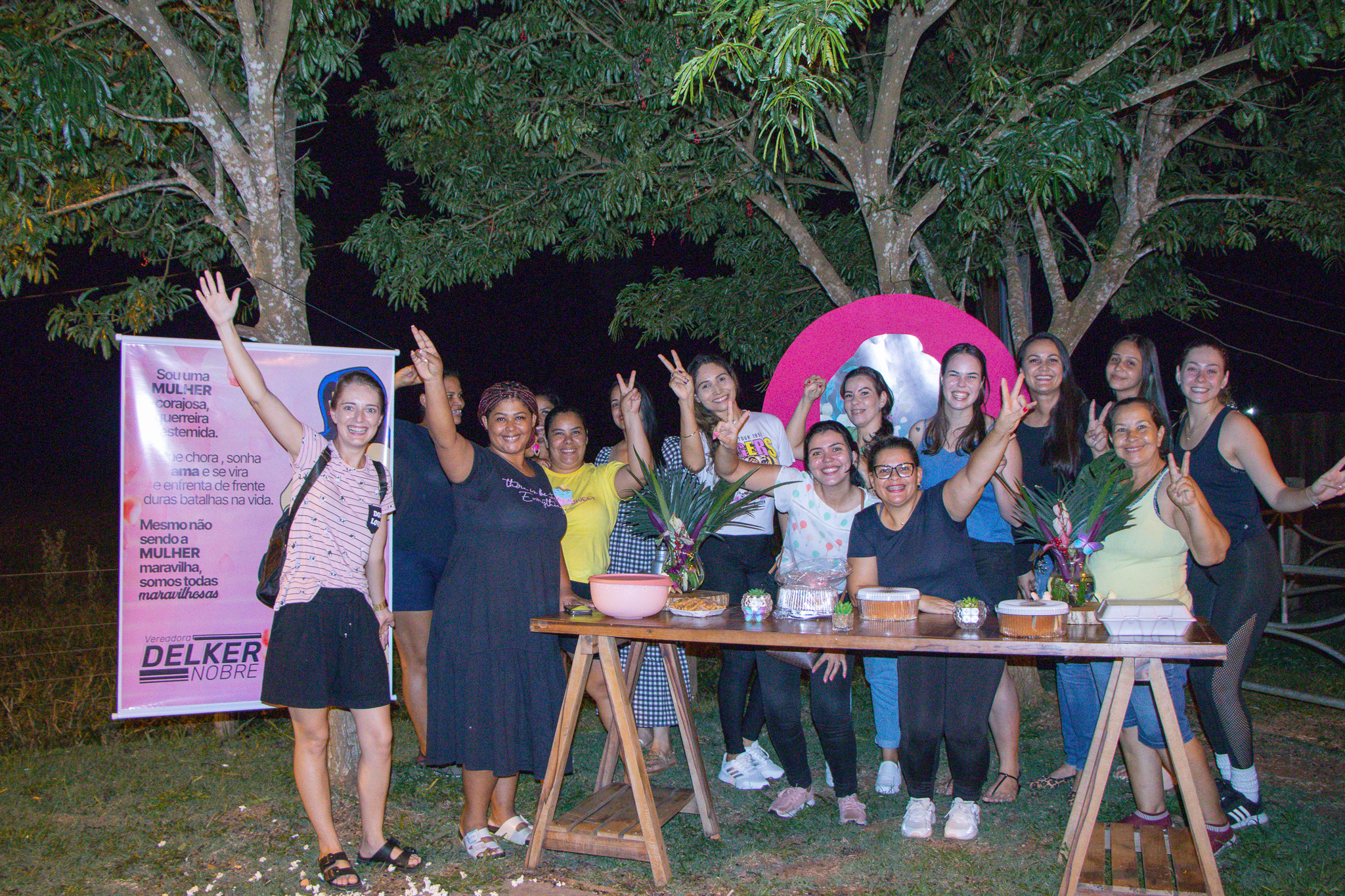 Presidente da Câmara de Vereadores participa de evento para mulheres, no Dia Internacional da Mulher.