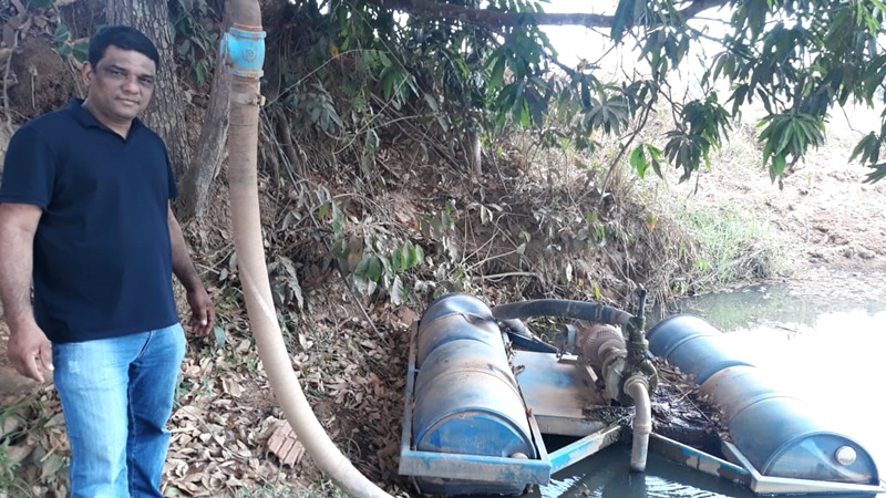 Presidente da Câmara denuncia precariedade da agua no distrito do Canelinha