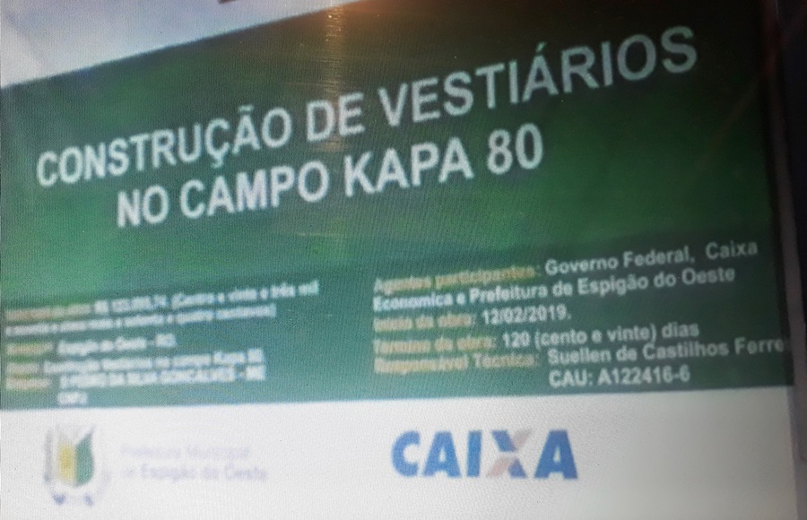 Zonga Joadir fiscaliza e pede retorno das obras no campo da Kapa 80