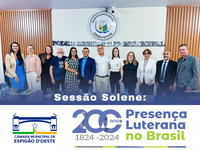 Câmara Municipal realiza Sessão Solene em homenagem aos 200 anos de Presença Luterana no Brasil